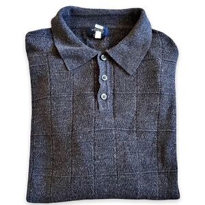Dockers Men’s Gray Marled Soft Knit Polo Sweater Size XL